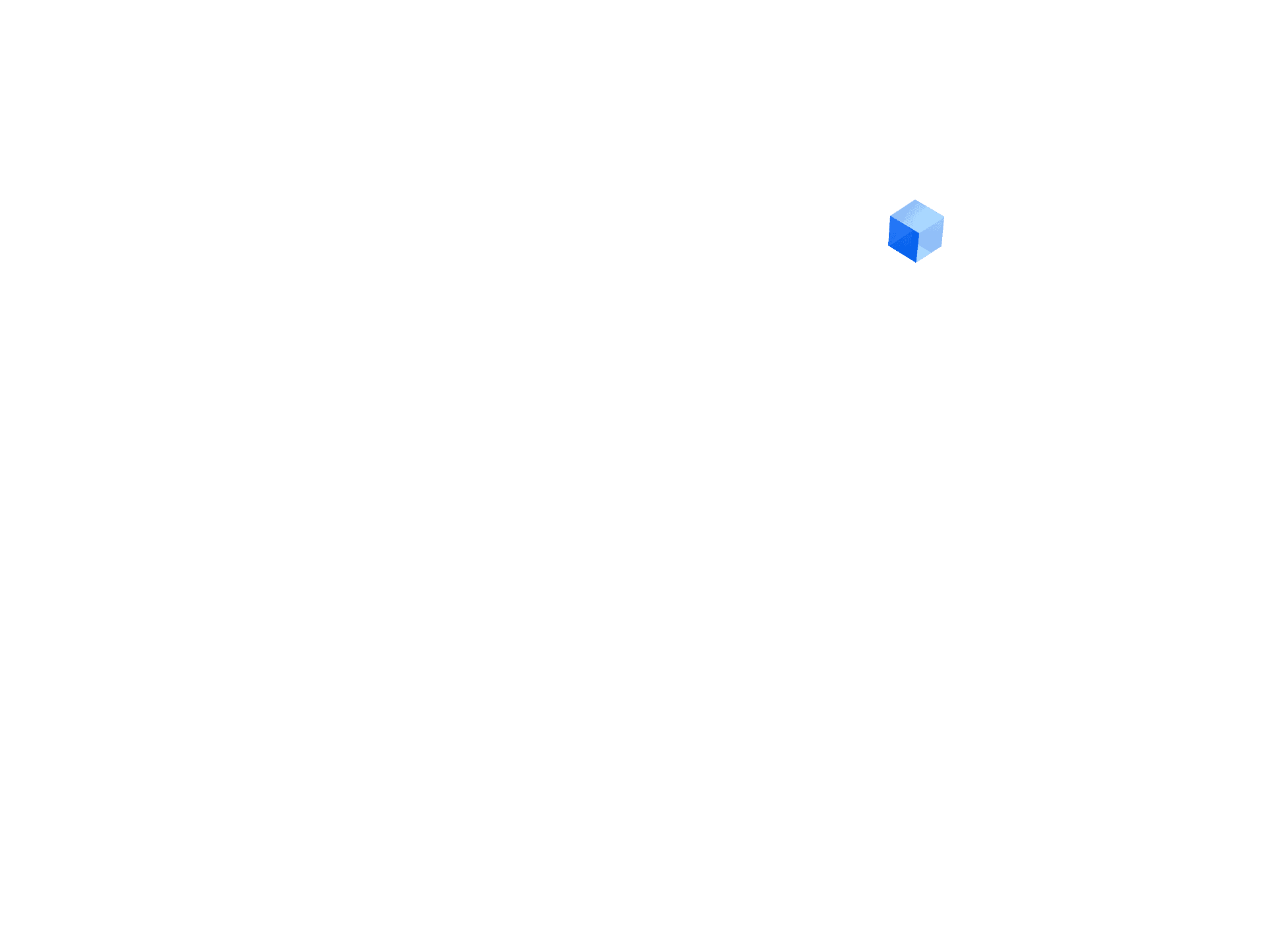 Digital city floating cube